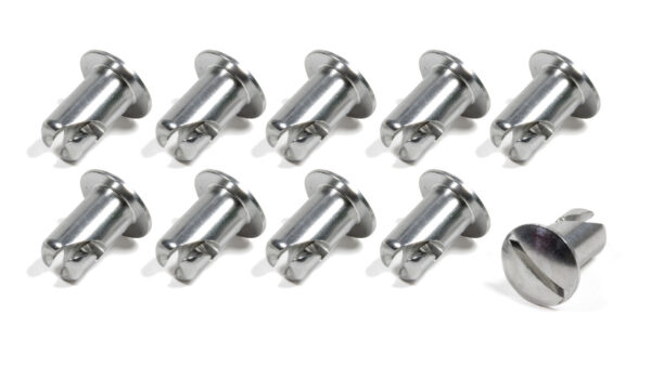 TRIPLE X RACE COMPONENTS Oval Head Button Alum .500 Long 10 Pack CH-4401-10