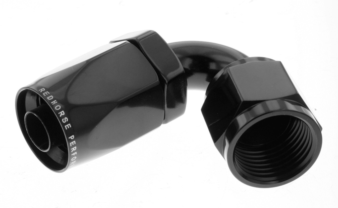 REDHORSE PERFORMANCE 4AN Non-Swivel Hose End Black 120 6120-04-2