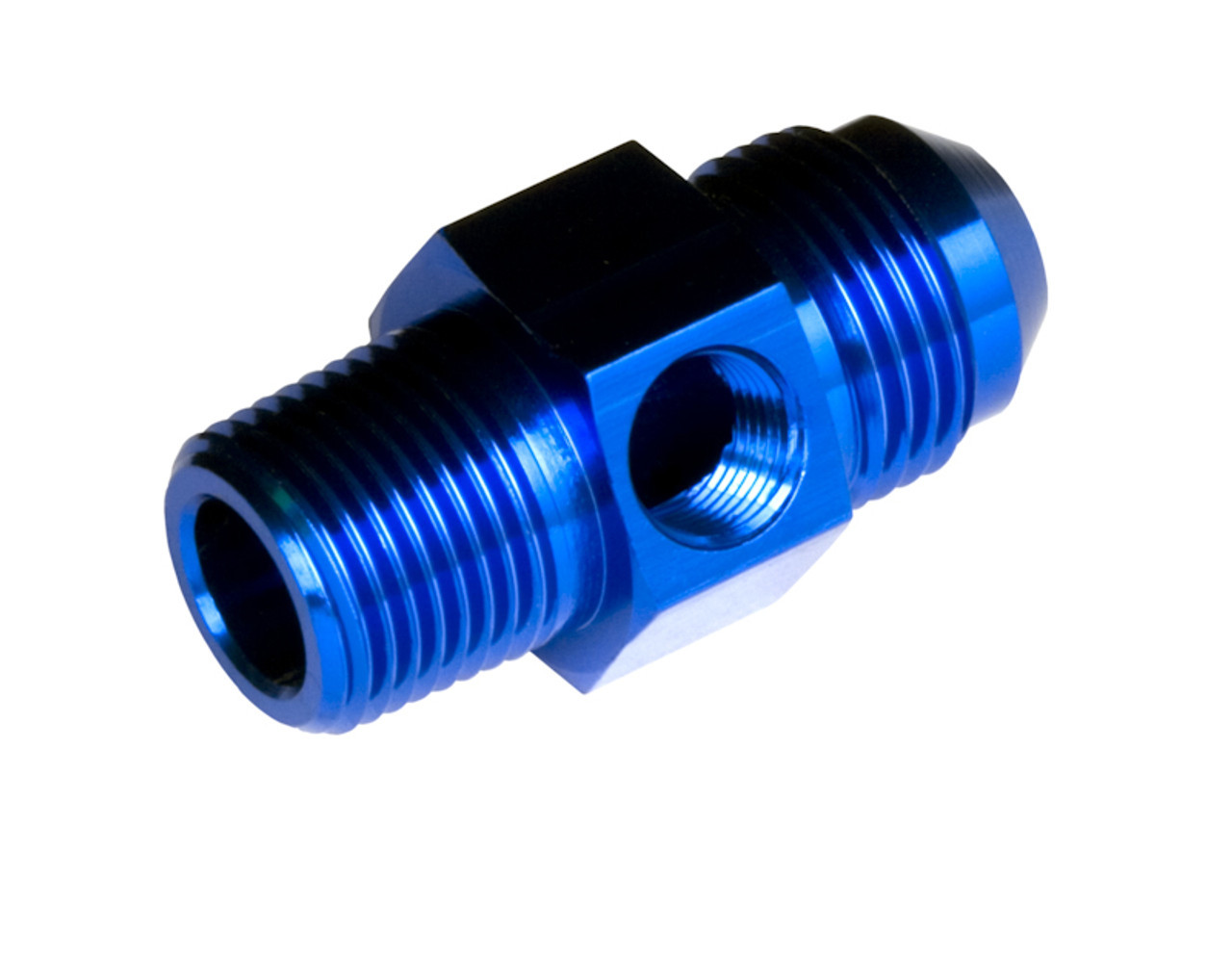 REDHORSE PERFORMANCE 6AN ML to 3/8in NPT ML 1/8in NPT Hex Blue 9194-06-06-1