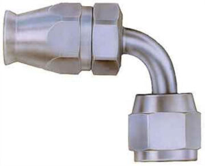 AEROQUIP #6 90 Deg Steel Swivel Fitting Teflon FBM1122