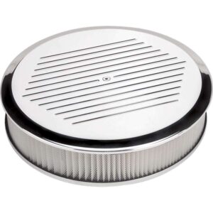 BILLET SPECIALTIES Air Cleaner 14in Round Ball Milled Polished 15820