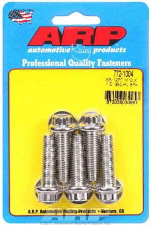 ARP S/S Bolt Kit – 12pt. (5) 10mm x 1.5 x 35mm 772-1004