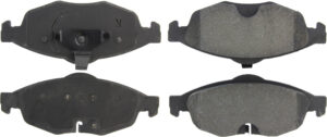 CENTRIC BRAKE PARTS Premium Semi-Metallic Br ake Pads with Shims and 300.0869