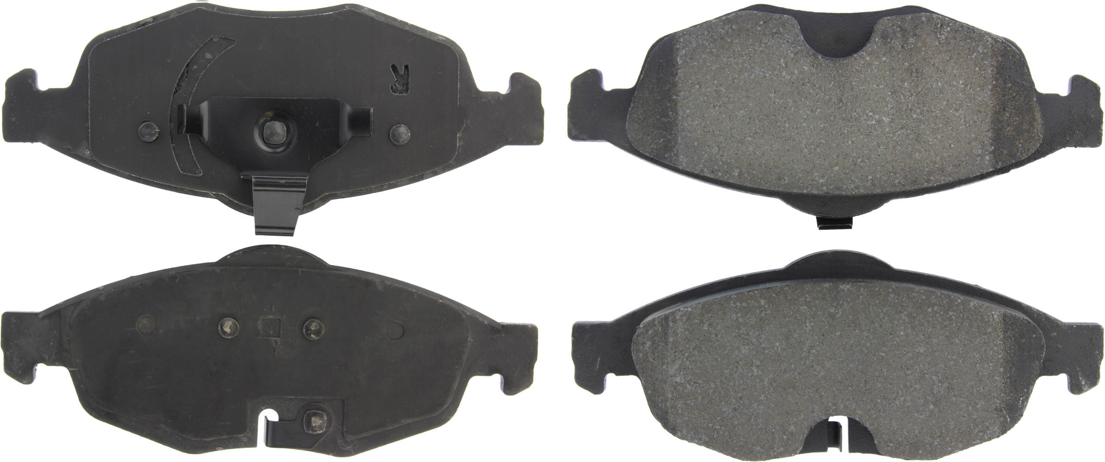 CENTRIC BRAKE PARTS Premium Semi-Metallic Br ake Pads with Shims and 300.0869