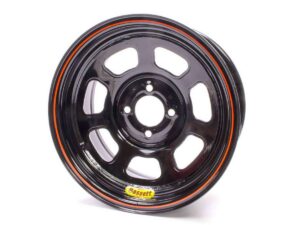 BASSETT Wheel 14×7 D-Hole 4×4.25 in 4in bs Black 47SP4