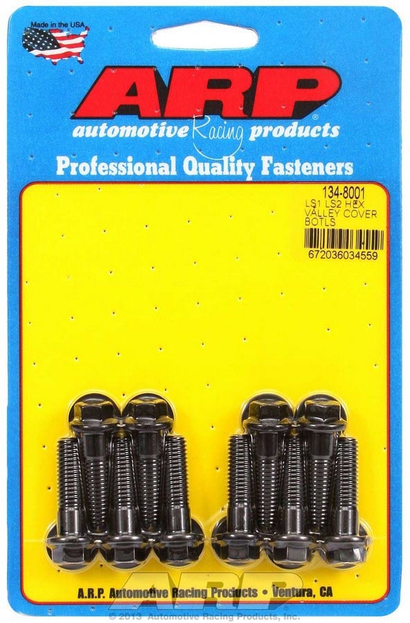 ARP Valley Cover Bolt Kit 6pt. LS1/LS2 134-8001