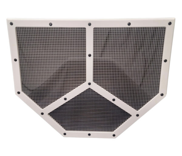 DOMINATOR RACE PRODUCTS Shaker Screen Radiator Mod White DOM-551-WH
