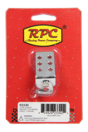 RACING POWER CO-PACKAGED Carb Linkage Bracket Morse Cable Chrome R2330