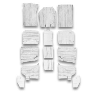 FLATLINE BARRIERS 64-68 Ford Mustang Coupe Floor Insulation Kit TABZ6002