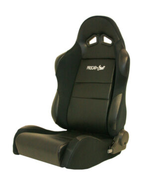 SCAT ENTERPRISES Sportsman Racing Seat – Left – Black Vinyl/Vlour 80-1605-61L
