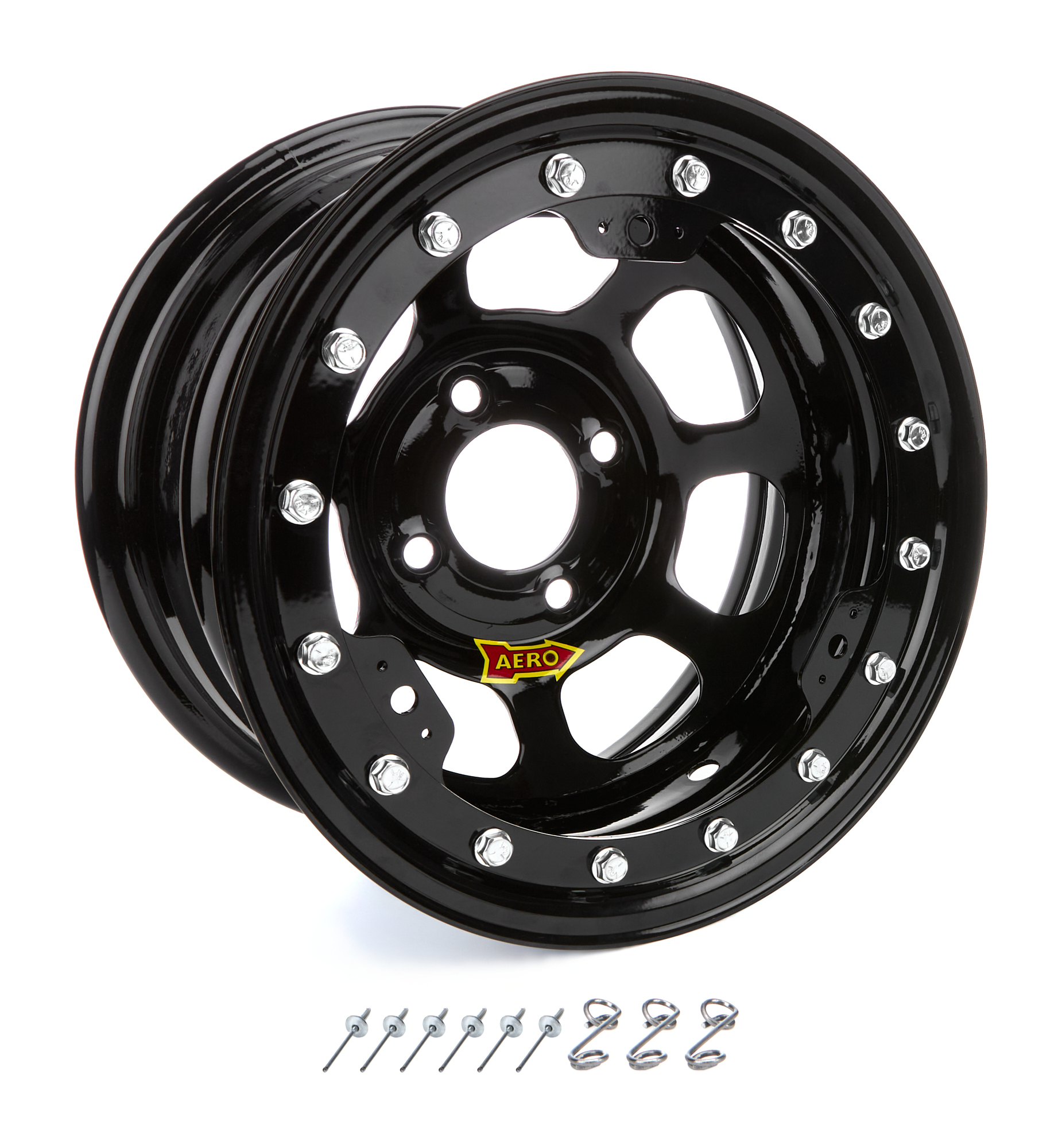 AERO RACE WHEELS 13×7 3in. 4.25 Black Beadlock 33-174230B