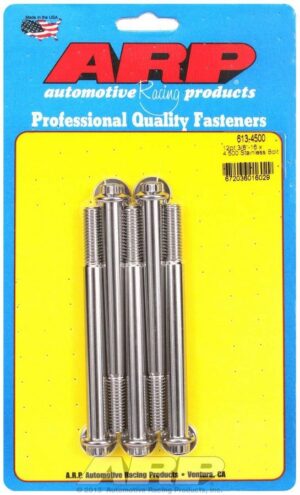 ARP S/S Bolt Kit – 12pt. (5) 3/8-16 x 4.500 613-4500