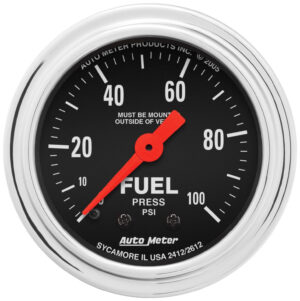 AUTOMETER 2in Fuel Press. 0-100 PSI 2412