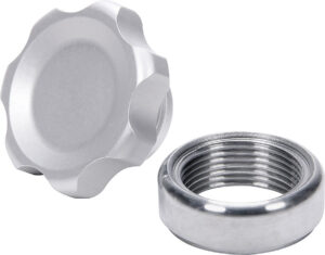 ALLSTAR PERFORMANCE Filler Cap Silver with Weld-In Steel Bung Small ALL36161
