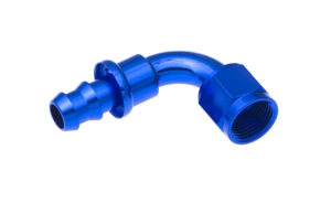 REDHORSE PERFORMANCE 8AN Push Lock Hose End s- Blue 90 2090-08-1