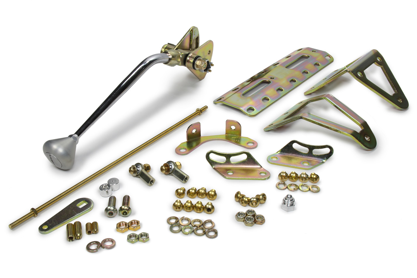 LOKAR 12in TH-350 Shifter w/ Brushed Alum Mush Knob CM350CM