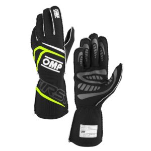 OMP RACING, INC. FIRST GLOVES FIA 8856-20 18 MY2025 BLACK / FLUO Y IB0-0776-B01-178-XL