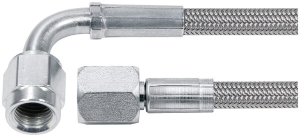 ALLSTAR PERFORMANCE 12in #4 Line -4 Str/-4 90 Deg Tube Style 5pk ALL46404-12-5