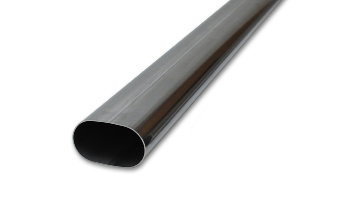 VIBRANT PERFORMANCE S/S Oval 3in Tubing 5ft Long 13182