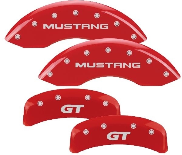 MGP CALIPER COVER 94-04 Mustang Caliper Covers Red 10095SMG1RD