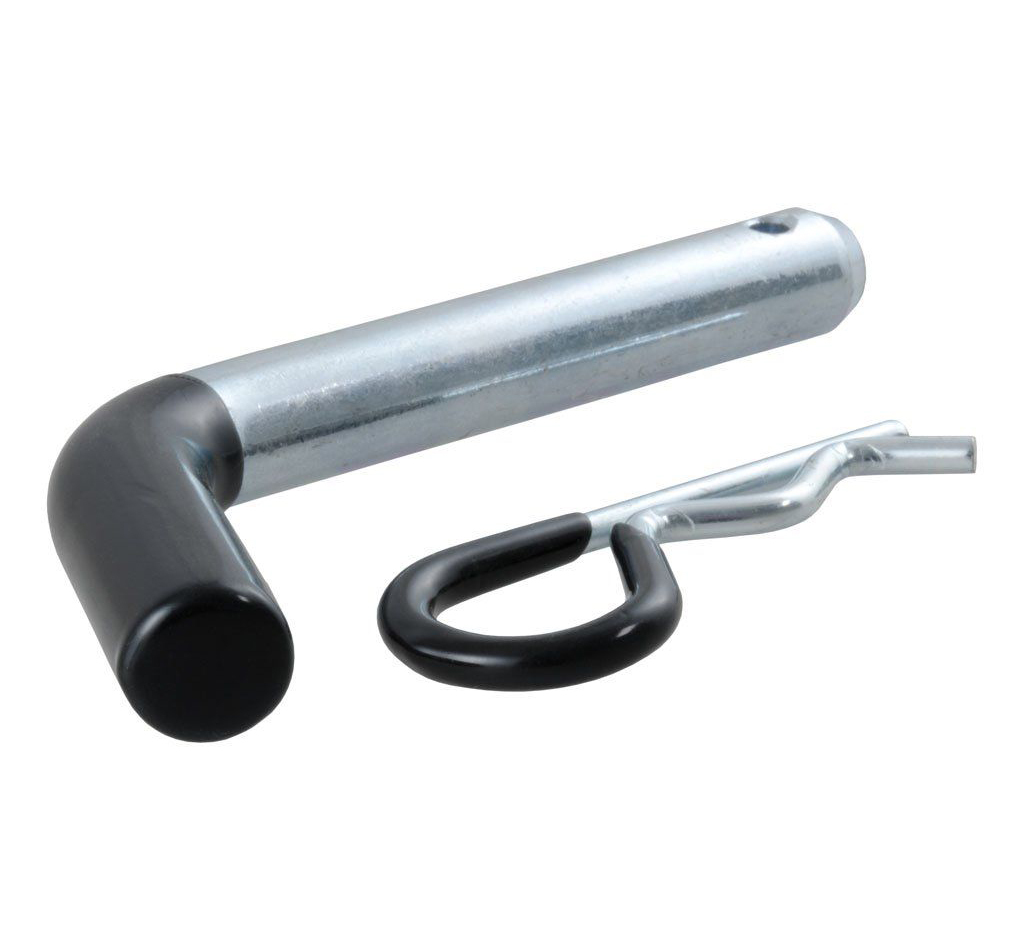CURT MANUFACTURING 5/8in Hitch Pin & Clip Zinc w/Rubber Grip 21511