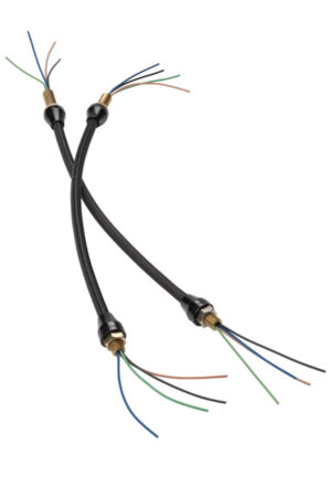LOKAR Headlight Braids 14in Long Black Pair XHL-1900