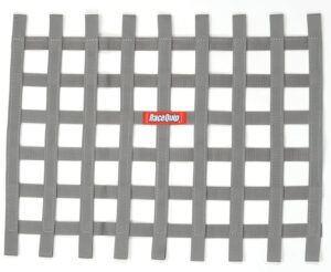 RACEQUIP Ribbon Window Net Platinum Non-SFI 18 x 24 721065RQP