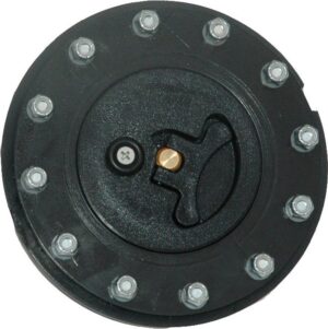 RCI Cap Flush Mount Black Plastic 12-Bolt 7030A