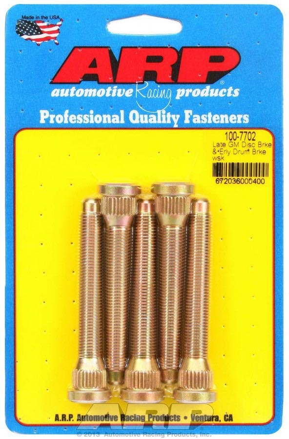 ARP Wheel Stud Kit – 7/16-20 3.200/.580 Knurl (5) 100-7702