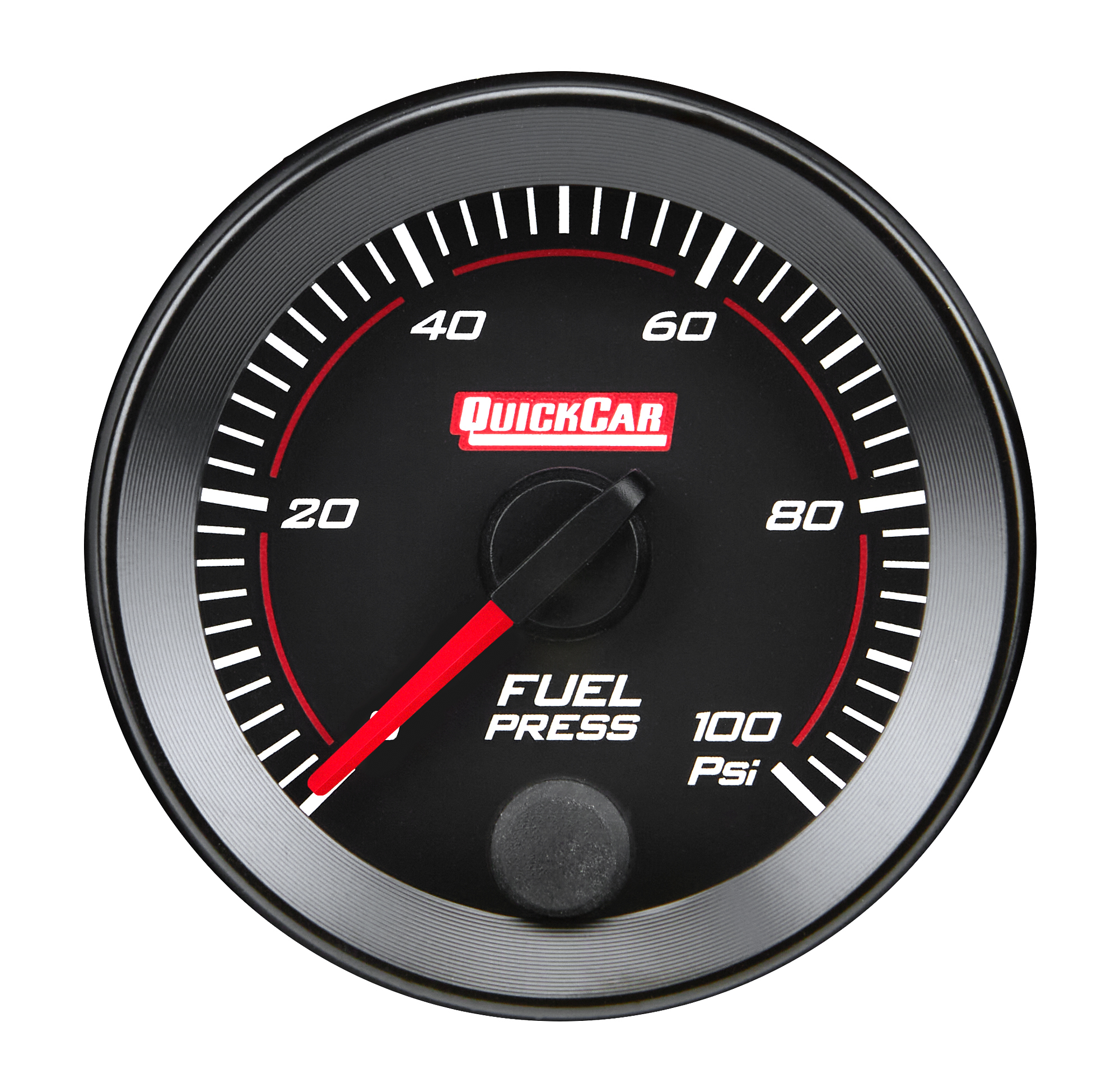 QUICKCAR RACING PRODUCTS RedLine Gauge 2-1/16in Fuel Pressure 0-100psi 65-005
