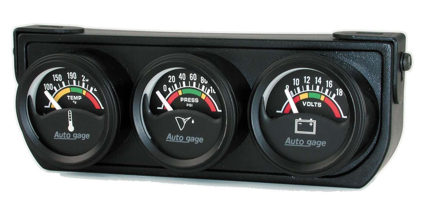 AUTOMETER 1-1/2in Blk Elec Gauge Panel 2391