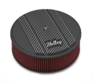 HOLLEY 14×4 Die Cast Finned Alm Air Cleaner  Black 120-157