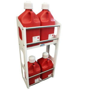 HEPFNER RACING PRODUCTS Jug Rack 6 Position White HRP6359-6-WHT
