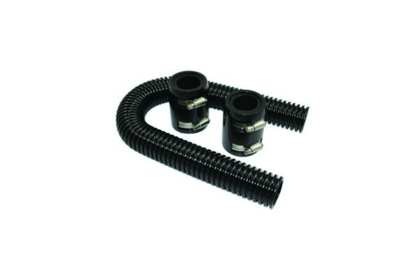 SPECIALTY PRODUCTS COMPANY Radiator Hose Kit  24in w/Aluminum Caps Black 6452