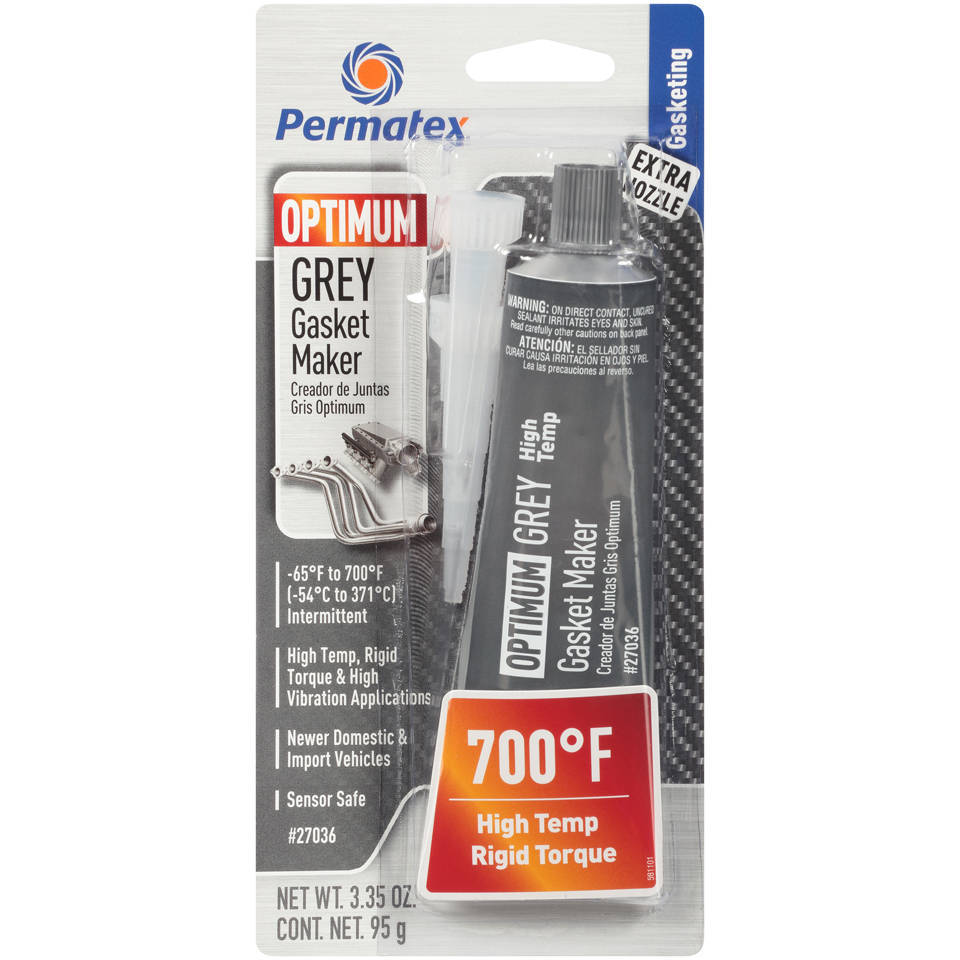 PERMATEX Optimum Grey RTV 3 Oz. Silicone 27036