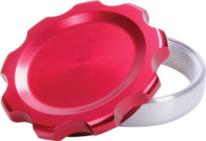 ALLSTAR PERFORMANCE Filler Cap Red with Weld-In Alum Bung Large ALL36172