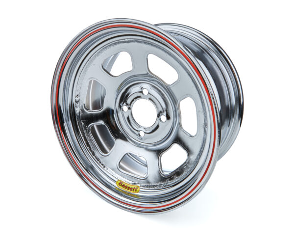 BASSETT Wheel 14×7 D Hole 4x 100MM 4in Chrome 47SH4C