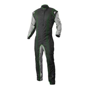 K1 RACEGEAR Suit Karting GK2 Adult X-Large Black/Green 10-GK2-V-XL
