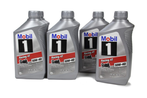 MOBIL 1 10w40 Motorcycle Oil Case 6×1 Quart 124245