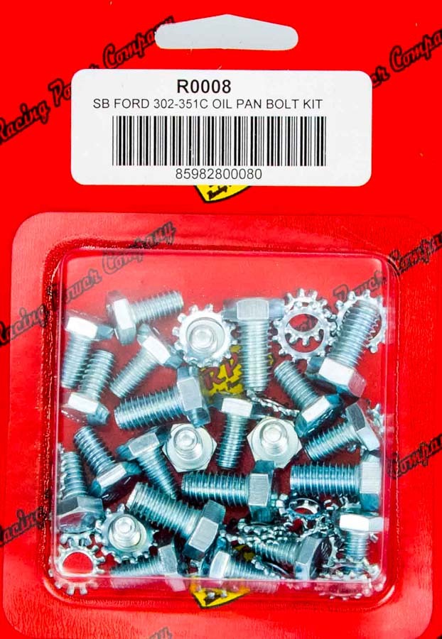 RACING POWER CO-PACKAGED SBF Oil Pan Bolt Kit R0008