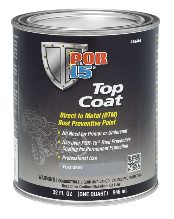 POR-15 Top Coat Primer Gray Quart 46604