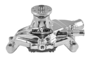 TUFF-STUFF 84-91 SBC Corvette Water Pump Polished Aluminum 1635ND