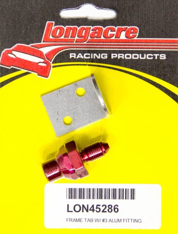 LONGACRE Brake Fitting w/Tab #3-3/16in Bulkhead 52-45286