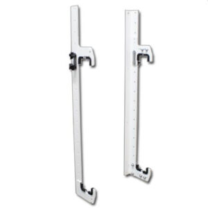 HEPFNER RACING PRODUCTS Radiator Wall Mount White HRP6340A-WHT