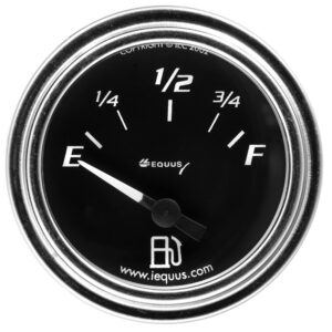EQUUS 2.0 Dia Fuel Level Gauge Chrome E7363