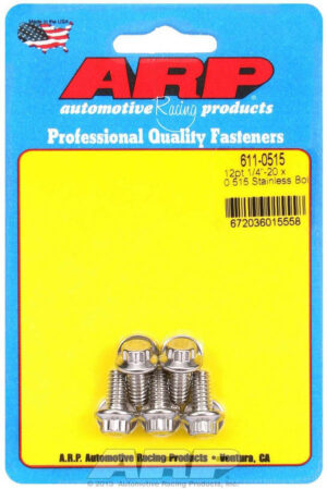 ARP S/S Bolt Kit – 12pt. (5) 1/4-20 x .515 611-0515
