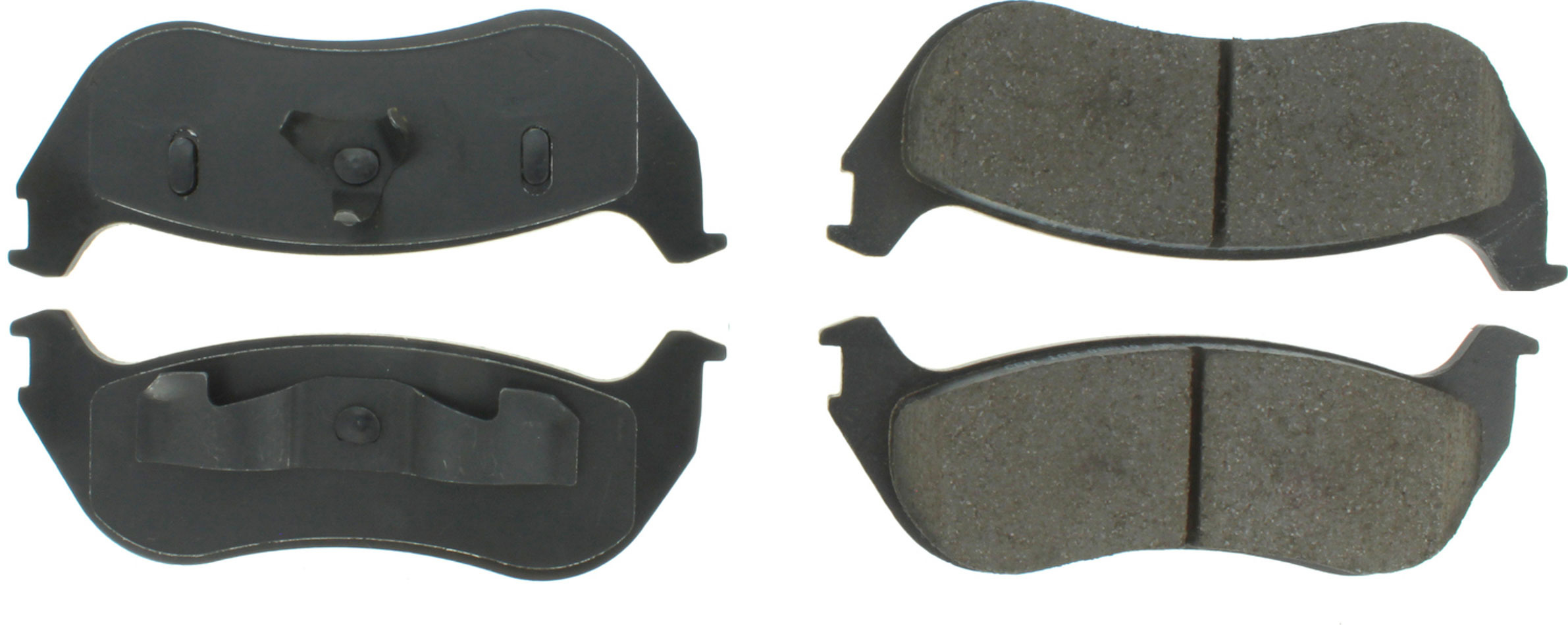 CENTRIC BRAKE PARTS Premium Semi-Metallic Br ake Pads with Shims and 300.0881