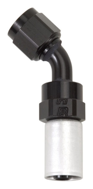 RUSSELL #8 45 Deg Hose Fitting P/C Crimp-On 610533