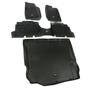 RUGGED RIDGE Floor Liner Kit Black 4 Door 11-18 Jeep Wrang 12988.04