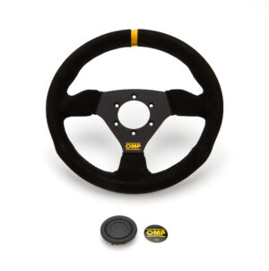 OMP RACING, INC. Steering Wheel Trecento Black Suede Leather OD0-1975-071